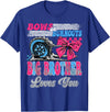 Gender Reveal Family Matching Burnouts or Bows Big Brother Loves You Gender Reveal Party T-Shirt - Royal Blue