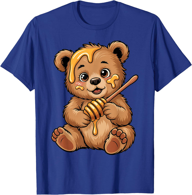 Funny bear design for kids men women Cute Bear Design for Bear Lover and Bear T-Shirt - Royal Blue