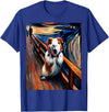 Artsy Guinea Pig Art Funny Animal Painting Humor Expressionist Scream Parody Funny Painting Art Guinea Pig T-Shirt - Royal Blue