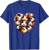 Guinea pigs Artwork Co by MNI Guinea pigs Love Heart of Kids women Teen Girls T-Shirt - Royal Blue