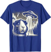 Guinea pig UFO BY TEERA Guinea pig UFO Funny Meme Selfie T-Shirt - Royal Blue