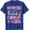 CowGirl Birthday Family Matching GodMother Of The Birthday Cow-Girl Rodeo GodMother Bday T-Shirt - Royal Blue