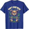 Funny Cannabis Apparel Funny Bear Cannabis Design - Don’t Care Bear T-Shirt - Royal Blue