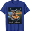 Funny Men Women Pig Baseball Outfit Funny Pig Baseball I Live Here Now T-Shirt - Royal Blue