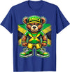 Jamaica Flag Lover Jamaica Flag Teddy Bear Jamaican T-Shirt - Royal Blue