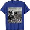 Wildfie – Selfies from Around the World Cow Pizza Selfie Funny Italy Meme Design T-Shirt - Royal Blue