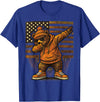 Vintage Dabbing Bear Retro Humor Gift Co Vintage Dabbing Bear Funny Retro Graphic T-Shirt - Royal Blue