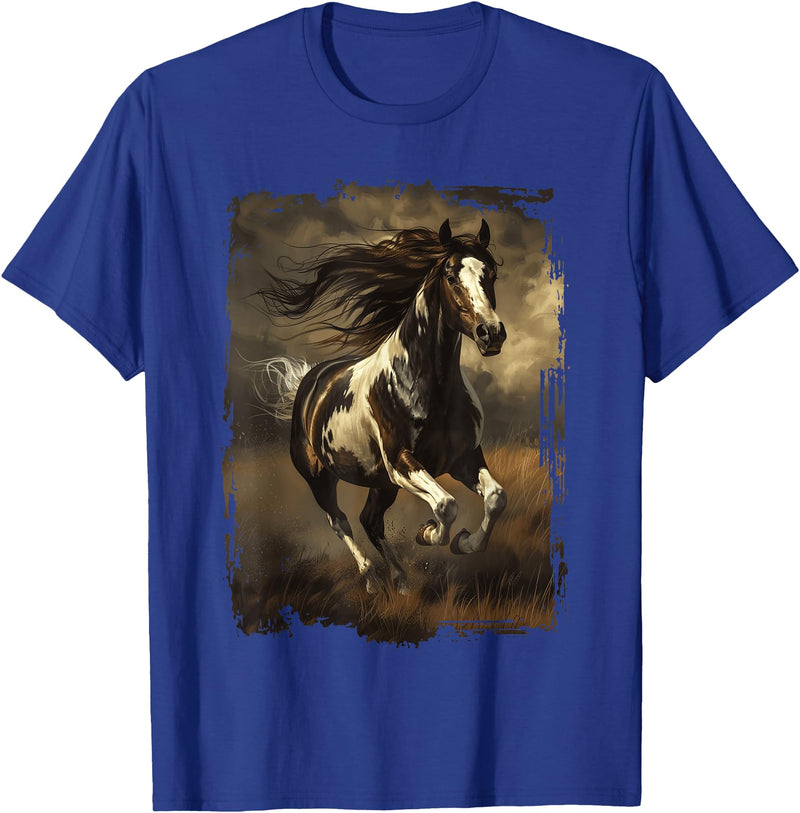 Horse Design Horse T-Shirt - Royal Blue