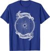 Torus Rabbits - Sacred Geometry T-Shirt in Royal Blue