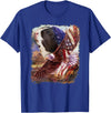 Guinea Pig American Flag 4th July Independence Eagle Women Kids Men T-Shirt - Royal Blue
