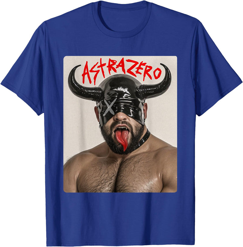 Astra Zero Gay Bear Punk Devil T-Shirt - Royal Blue