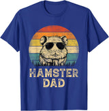 Vintage Hamster Dad Hamster Lovers Daddy Father's Day T-Shirt - Royal Blue