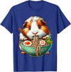 Cute Guinea Pig Gifts Guinea Pig Eating Ramen Japanese Noodles T-Shirt - Royal Blue