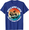 Spirit Animal Holland Lop Rabbit T-Shirt in Royal Blue
