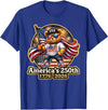 Stylish Teddy Bear America's 250th USA Flag Tees Stylish Teddy Bear America's 250th Anniversary 1776 2026 T-Shirt - Royal Blue