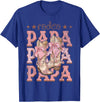 Country CowGirl Western Family Matching Rodeo Papa Pink Boots Coquette Cow-Girl Birthday Party T-Shirt - Royal Blue