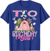 Famer Pink Cow Birthday Matching Tees Tio Of The Birthday Girl 1St Birthday Pink Cow Farm T-Shirt - Royal Blue