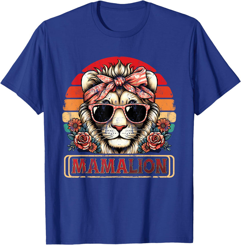 Mom Zoo Keeper Mothers Day Africa Mama Lion Mom Animal Zoo Keeper Mothers Day Africa Mama Lion T-Shirt - Royal Blue