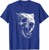 Dark Aesthetic Animals Urban Streetwear Co. Dark Gothic Polar Bear Grunge Aesthetic Goth Skull Art T-Shirt - Royal Blue