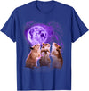 Hamsters Howling at The Moon Shirt - Funny Hamster T-Shirt - Royal Blue