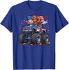 Patriotic 4th Of July Usa Shirt For Men Women Monster Truck Cow Highland USA Patriotic Shirt 4th of July T-Shirt - Royal Blue