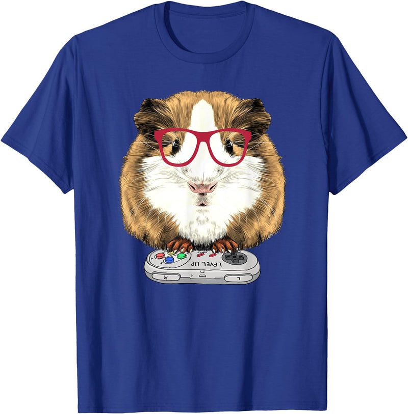 Guinea pig Rodent Game Lover Clothing Co. Guinea pig Video Game Wildlife Animal Guinea pig Gamers T-Shirt - Royal Blue