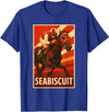 Handicapping Horse Gear Seabiscuit Horse, Horse Racing, Del Mar, Santa Anita, Horses T-Shirt - Royal Blue