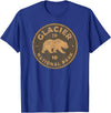 Vintage Glacier National Park Souvenir Shirts Retro Glacier National Park Montana Women Men Kids Hiking T-Shirt - Royal Blue