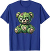 Nerdy Dreamaz Designs Zombie Bear Halloween Zombie Teddy Zombie Lover T-Shirt - Royal Blue