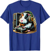 Guinea Pig fluffy cavy Gamers Tees Guinea Pig Shirt Funny Guinea Pig & Video Games Lover Gamer T-Shirt - Royal Blue