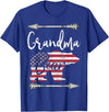Grandma Bear 4TH OF JULY T Shirt 4th of July Gift For Women Grandma Bear American Flag USA T-Shirt - Royal Blue