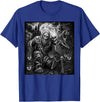 Funny Bigfoot Skeleton Halloween shirts Men Boy Bigfoot Skeleton Selfie Spooky Rock On Halloween Men Boy Kid T-Shirt - Royal