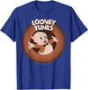 Looney Tunes Porky Pig Classic Logo Portrait T-Shirt - Royal Blue