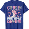 Cowgirl Disco 1st Birthday Matching Family Cousin Of The Birthday Cow-Girl Pink Disco Rodeo Western T-Shirt - Royal Blue
