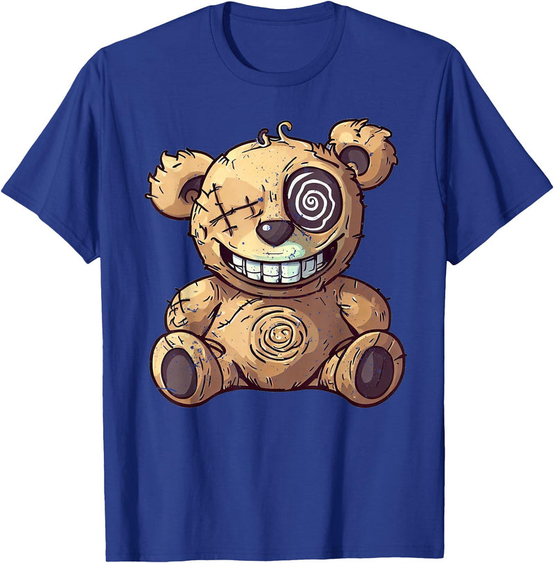 TeezooDesigns Stitched Up Teddy Bear T-Shirt - Royal Blue