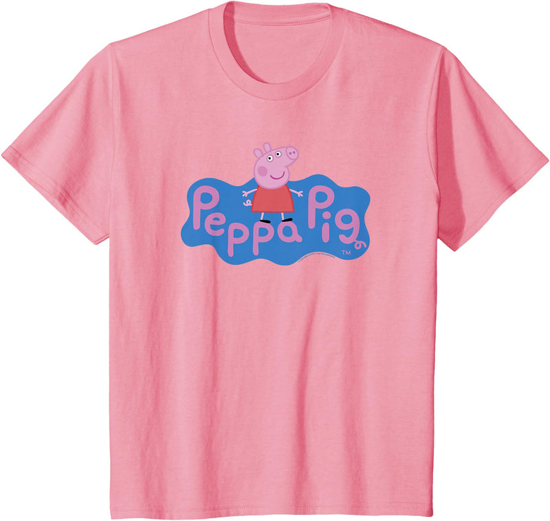 Peppa Pig Happy Centered Design T-Shirt - Pink