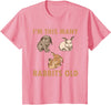 Cute Kids Rabbit Lover Bunny Graphic T-Shirt in Pink