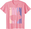 7th Birthday Gift Bunny Rabbit Fan 7 Years Old Girl T-Shirt in Pink