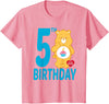 Care Bears Birthday Bear Celebrates A 5th Birthday T-Shirt - Pink
