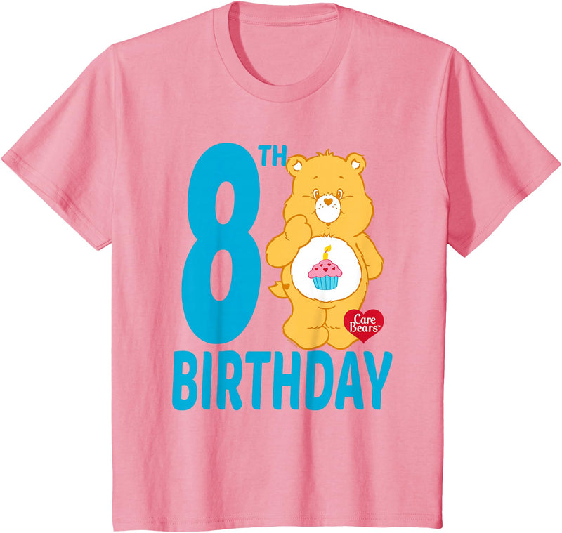 Care Bears Birthday Bear Celebrates A 8th Birthday T-Shirt - Pink
