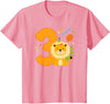 Three Year Old Lion Third Birthday Kids 3rd Lion Birthday Party 3 Year Old Lions Birthday T-Shirt - Pink