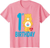 Care Bears Birthday Bear Celebrates A 1st Birthday T-Shirt - Pink