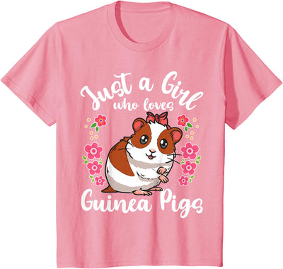 Kids Guinea Pig Just a Girl Who Loves Guinea Pigs T-Shirt