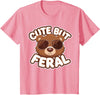 Kids Brown Bears Shirts Cute Brown Bear Kids T-Shirt - Pink