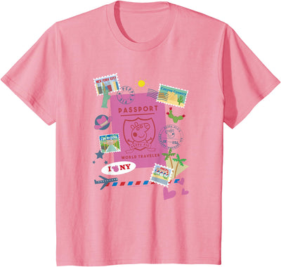 Kids Peppa Pig World Traveler Passport T-Shirt