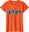 Cow Print Designs for the whole Family Mama Cow Pattern Cow Print T-Shirt - Orange