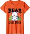 Women's & Girls Bear Is My Spirit Animal Cute Fun Bear Is My Spirit Animal Cute Funny Kawaii Bear T-Shirt - Orange
