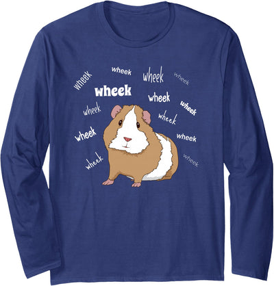 Guinea Pig Love Wheek Feed Me Long Sleeve Shirt