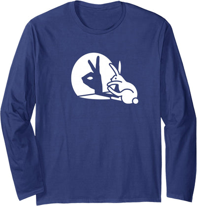 Rabbit Hand Shadow Puppet Long Sleeve Shirt