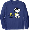 Peanuts - Snoopy Woodstock Halloween Costume Long Sleeve T-Shirt - Navy Blue